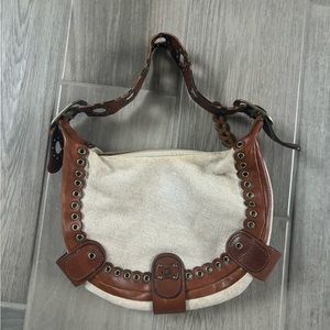 Cream Michael Kors Purse